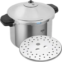KUHN RIKON Schnellkochtopf/Dampfkochtopf DUROMATIC® Hotel Seitengriffmodell, 12 Liter/28 cm, Induktion, Edelstahl