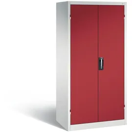 C+P 8922-052 Aktenschrank 93 x 60 x 195 cm grau / rot