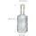 Relaxdays Vasen aus Glas, im 3er Set, Blumenvasen in Flaschenform, H x D: 20,5 x 8 cm, Dekovasen gerillt, Mehrfarbig