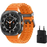 Samsung Galaxy Watch Ultra LTE 47 mm Titanium Gray Marine Band Orange