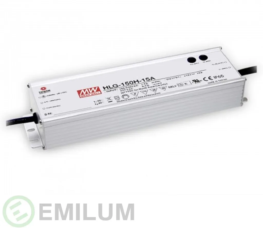 Emilum HLG-150H-24 LED-Treiber, LED-Trafo Konstantspannung, Konstantstrom 150 W 6.3 A 24 V/DC PFC-Schaltkreis, Überlastschutz