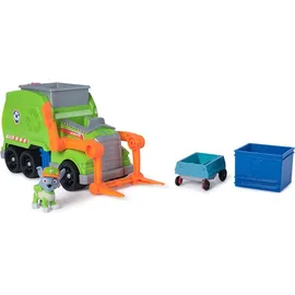 Spin Master PAW Patrol Extragroßer Recycling-Truck mit Rocky Spielfigur und Verwandlungsfunktion (Deluxe Fahrzeug)