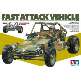 TAMIYA 58496 1:10 RC Fast Attack Vehicle 2011 2WD LWA - Ferngesteuertes Auto, RC Fahrzeug, Modellbau, Bausatz, Hobby, Handwerk