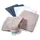 Makian Mullwaschhandschuh 6er Pack 15 x 20 cm - Graphit / Greige / Weiß