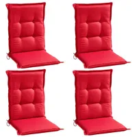 GO-DE Stuhlauflagen Mittellehner 4er Set REDSUN, Rot - Mittellehner