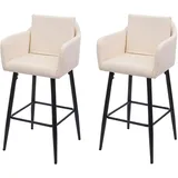 MCW Barhocker H93 2er-Set Kunstleder 2 x 2 x 2 cm Creme-Beige