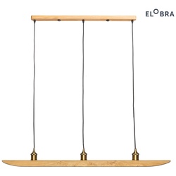 Elobra Pendelleuchte COLOMBIA RETRO 3er, E27, Asteiche natur ELO-139493