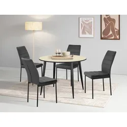 Essgruppe INOSIGN "HILLCRESTEG", beige (natur), MDF, Sitzmöbel-Sets