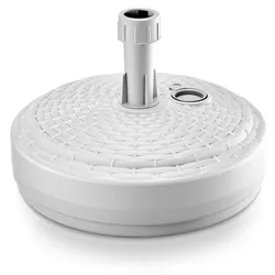 Schirmständer Weiß Polyrattan Optik Ø39cm