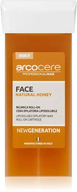Arcocere Professional Wax Face Natural Honey Enthaarungswachs für das Gesicht Ersatzfüllung 100 ml
