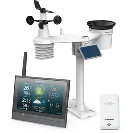 Bresser MeteoChamp HD WLAN Wetter Center 7-in-1 Grau