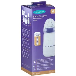 Lansinoh Naturalwave Babyflasche 240ml & Sauger M