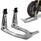 ConStands - Motorrad Montageständer für Motorradheber Vorderrad Vorne Superlight Front Silber