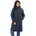 Damen Mantel-Dunkel-Blau-XL