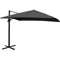 Mendler Gastronomie-Ampelschirm HWC-A96, Sonnenschirm, 3x4m (Ø5m) Polyester/Alu 26kg ~