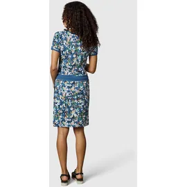 Ragwear Sommerkleid Gemustert Blau/Orange/Schwarz/Weiß 34