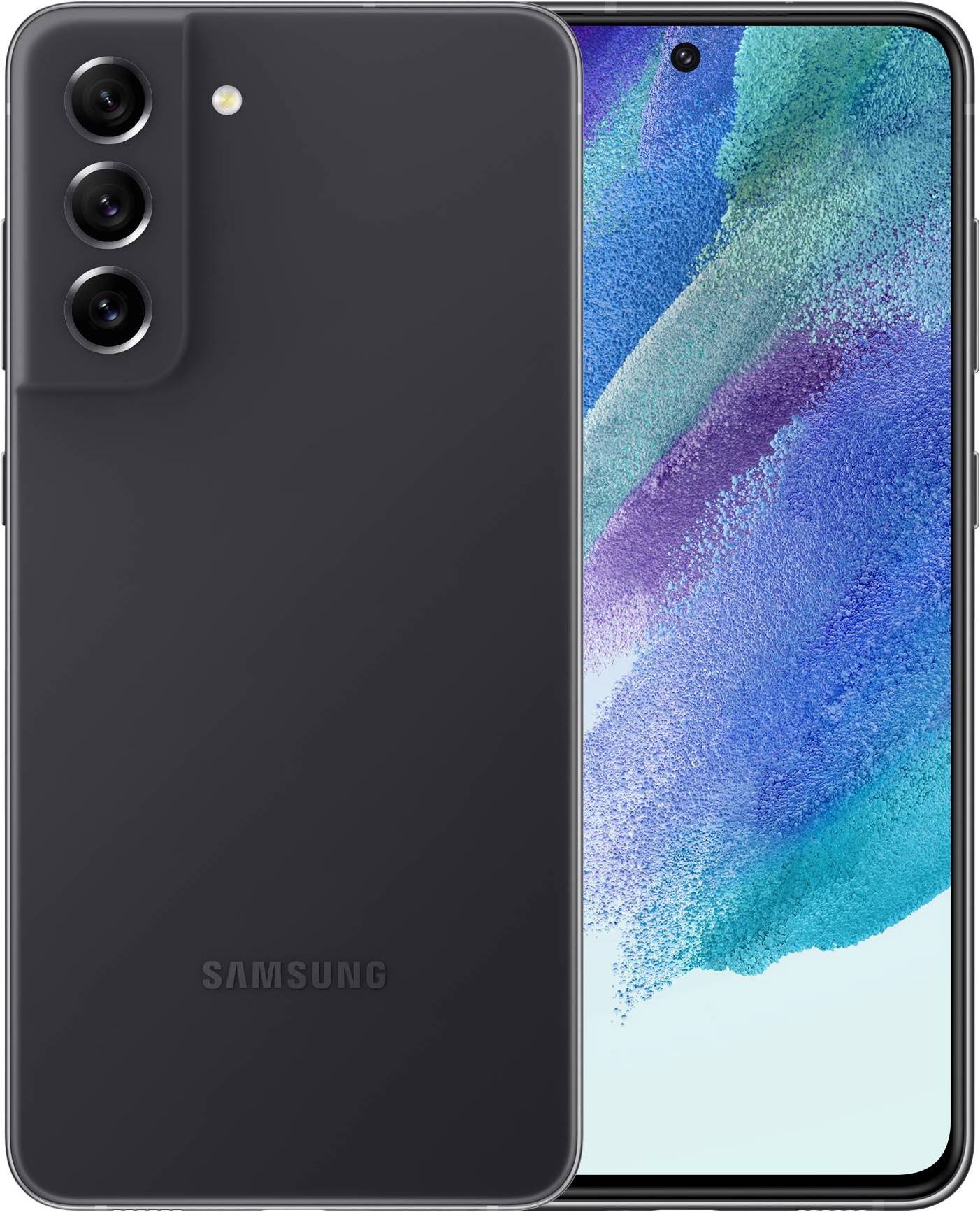 Samsung Galaxy S21 FE 5G EU (128 GB, Graphite, 6.40", Dual SIM, 12 Mpx, 5G), Smartphone, Schwarz