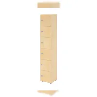 Hammerbacher Schließfachschrank ahorn V264L6/3/3/ZS, 6 Schließfächer 40,0 x 42,0 x 215,6 cm