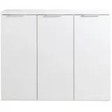 Composad Schuhschrank Mundi Holzoptik Weiß / Hochglanz
