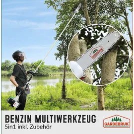 Gardebruk Monzana 5in1 Multitool Garten Motorsäge Motorsense Benzin Rasentrimmer Kombisystem