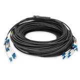 Digitus DK-2A338U100BK-BBB Glasfaser Universal Breakout Kabel, Singlemode OS2
