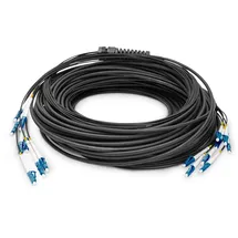 Digitus DK-2A338U100BK-BBB Glasfaser Universal Breakout Kabel, Singlemode OS2
