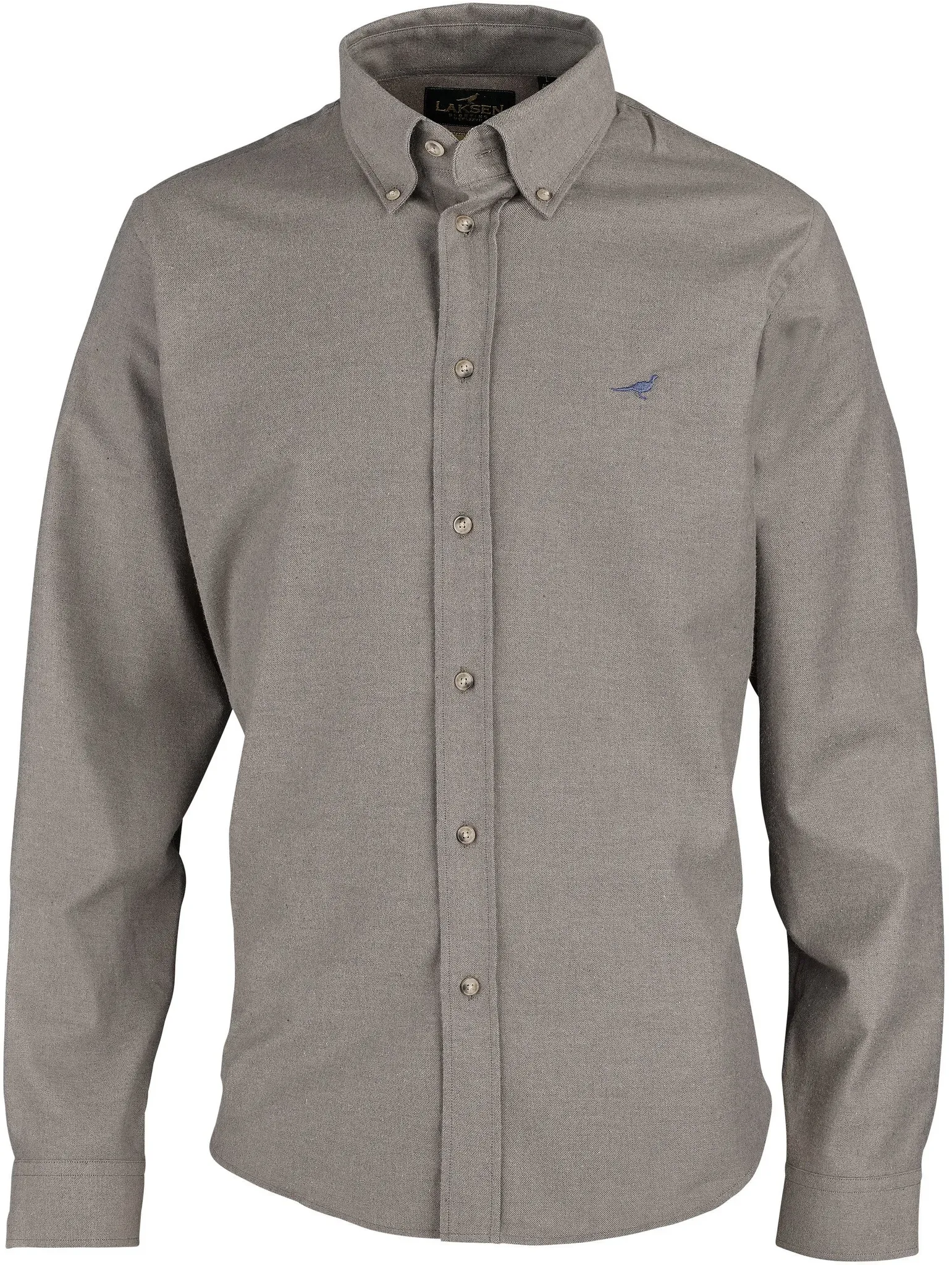 Laksen Langarmhemd Christopher, camel, 3XL