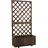 Outsunny Pflanzkasten mit Rankgitter 72,5 x 31,5 x 149,5 cm Braun