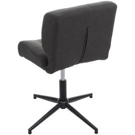 Mendler Drehstuhl HWC-H42 Stoff/Textil dunkelgrau