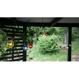 star trading deutschland gmbh LED Lichterkette 16-flammig Kunststoff 4,5 m Bunt/Schwarz
