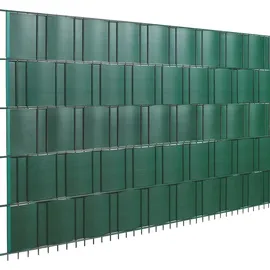 Floraworld Sichtschutzstreifen PVC 201 x 19 cm Grün 5 St.