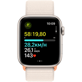 Apple Watch SE 2022 GPS 44 mm  Aluminiumgehäuse polarstern, Sport Loop polarstern