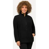 Ulla Popken Fleecejacke Schwarz 54