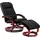 MCW Relaxsessel Pescatori II Kunstleder 66 x 98 x 89 cm schwarz mit Hocker und Massagefunktion