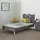 Homestyle4u Polsterbett 90 x 200 cm Grau