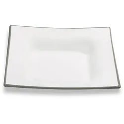 Gmundner Keramik Grauer Rand, Suppenteller Trend (20x20cm)
