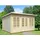 Palmako Gartenhaus Lisa 4 x 3 m Hellgrau