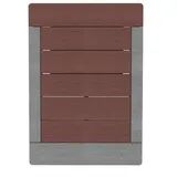 Formidra Lattenrost Gartendusche Dark Coffee