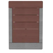 Formidra Lattenrost Gartendusche Dark Coffee