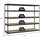 Proregal Schwerlastregal Metall 300x120x45 cm Anthrazit