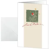 Sigel Weihnachtskarte \"Christmas with apples\", DIN A6