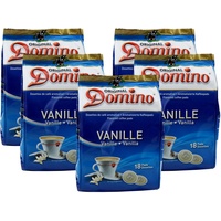 Domino Kaffeepads Vanille 18 Pads - für Senseo geeignet (5er Pack)