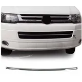 Omac Kühlergrill Leisten Grillleisten kompatibel mit VW Transporter T5 2010-2015 Chrom Silber
