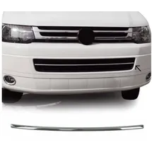 Omac Kühlergrill Leisten Grillleisten kompatibel mit VW Transporter T5 2010-2015 Chrom Silber
