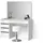 livinity SCHMINKTISCH Imola Weiß/Gold 120 cm mit Hocker