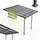Juskys Terrassendach Borneo 300 x 300 cm anthrazit