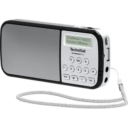 TechniSat Techniradio RDR Taschenradio DAB+, UKW AUX, USB Taschenlampe Silber 0002/3922