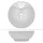luxebath Aufsatzwaschbecken Rund Ø 45,5 x 18,5 cm