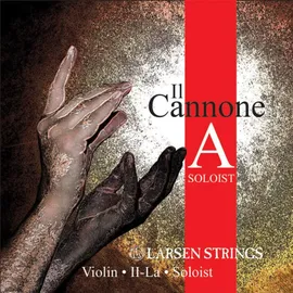 Larsen Strings Violin Saiten II Cannone - 4/4 Violine - Soloist - Einzelsaite A, Multifilament-Fiber Nylonkern, Aluminium umsponnen, Spannung 5,97/13.13