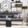 Relaxdays Beistelltisch Schwarz Glas Metall 40 x 40 x 40 cm